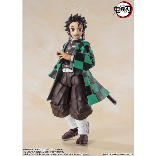 TAMASHII NATIONS S.H.Figuarts Demon Slayer: Kimetsu No Yaiba Tanjiro Kamado, Approximately 140mm, PVC & ABS Painted Action Figure