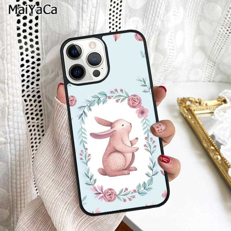 Чехол для телефона Кролики Зайчики Для iPhone 17 Air 16 16e 15 plus 11 12 13 14 pro max корпус coque