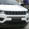 7pcs Front Grille Grill erts Cover Trims Kit for Jeep Compass 2017- Black