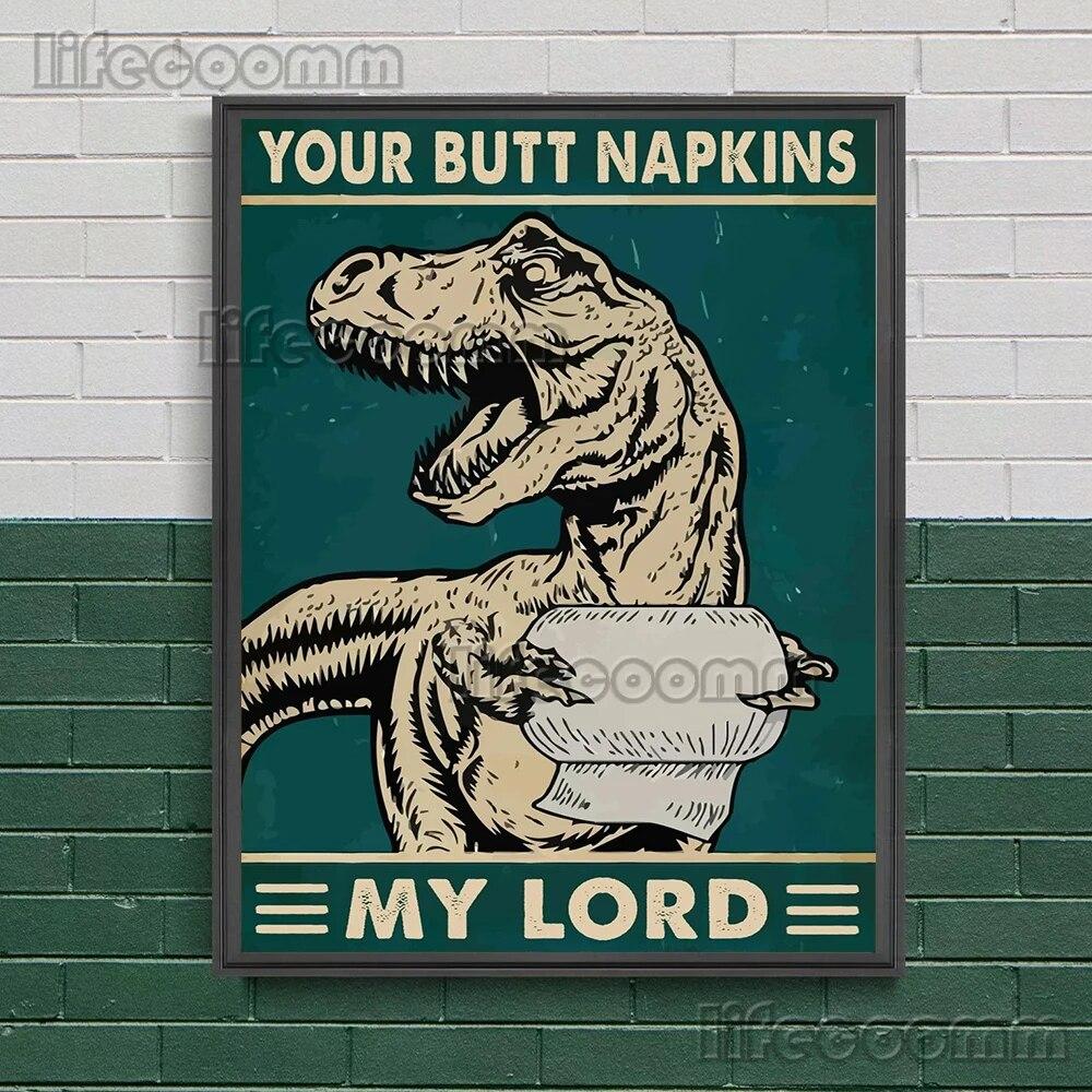 Салфетки Your Butt My Lady для туалета, ванной комнаты, художественный постер и принты, декоративные животные и туалеты, настенная живопись на холсте, без рамки