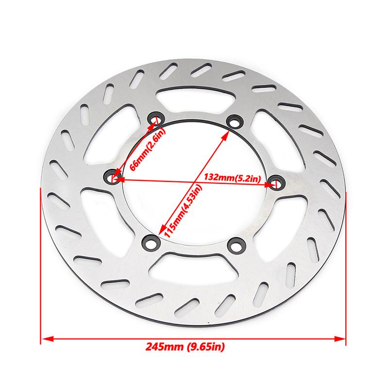 245mm / 220mm Motorcycle Front Rear Brake Disc Rotor For Yamaha TT250R TT250RL TT250RM WR200 D/E/F DT200WR DT230 Lanza 4TP1/2