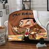 1pc Mr Beans Video Adventures flannel Blanket for Super Soft Cute Comfort Blanket for Travel Bedding Couch Sofa Blanket Y73044