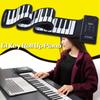 Portable Silicon 61 Keys Roll Up Piano Electronic MIDI Keyboard with Built-in Loud Speaker