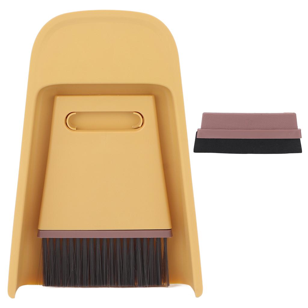 Mini Dustpan Brush Set 3 In 1 Multipurpose Mini Cleaning Broom Brush for Desk Office Pet Nest