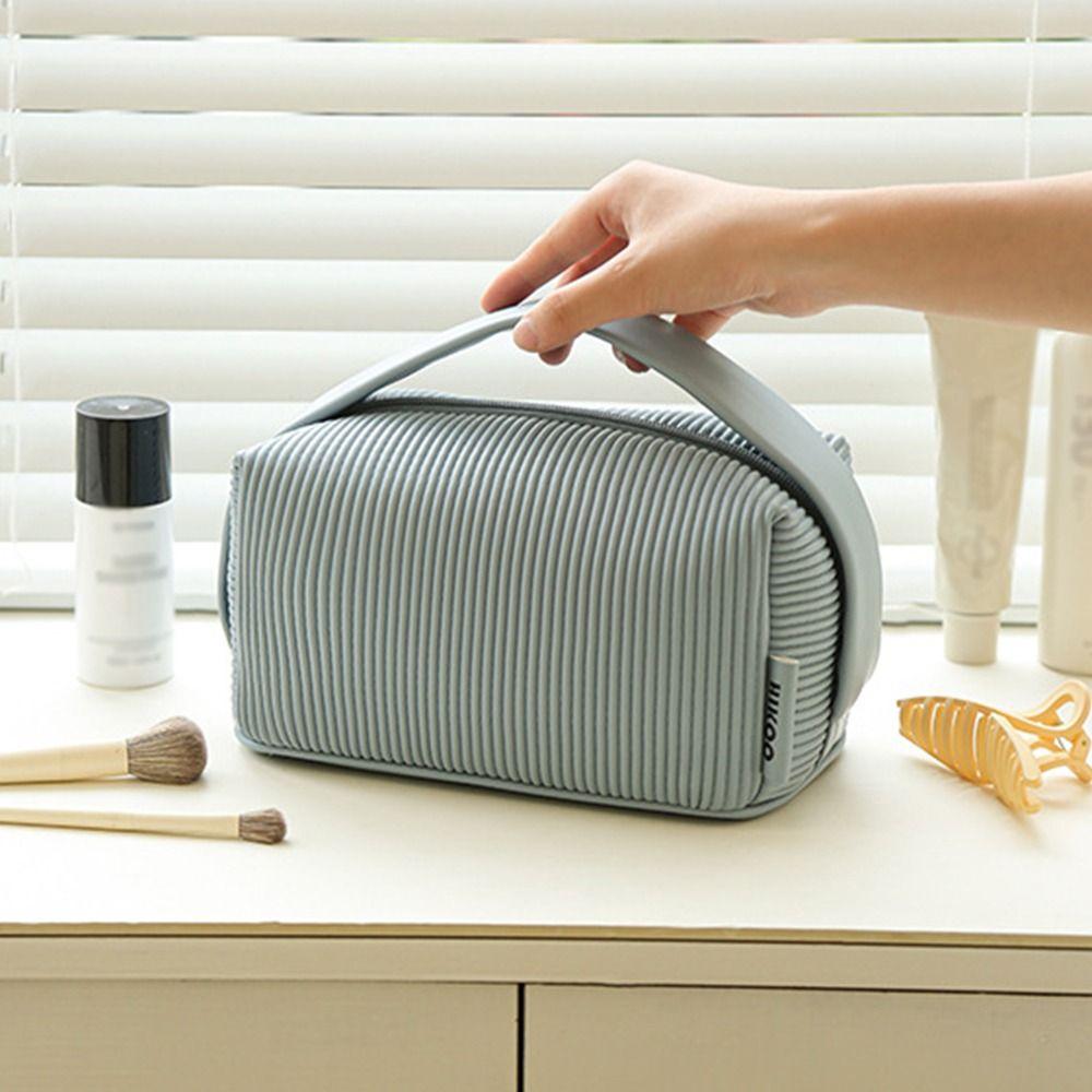 Чехол для туалетных принадлежностей из искусственной кожи, большая вместимость, сумка для хранения в ванной, дорожные аксессуары