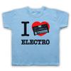 I Love Electro Funk 808 Drum Machine Music Scene Kids Childs T-Shirt