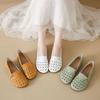 2025 лето новые дышащие полые одинарные туфли супермягкие туфли Doudou мягкая подошва мягкая поверхность одна педаль плоская подошва неглубокий вырез одинарные туфли