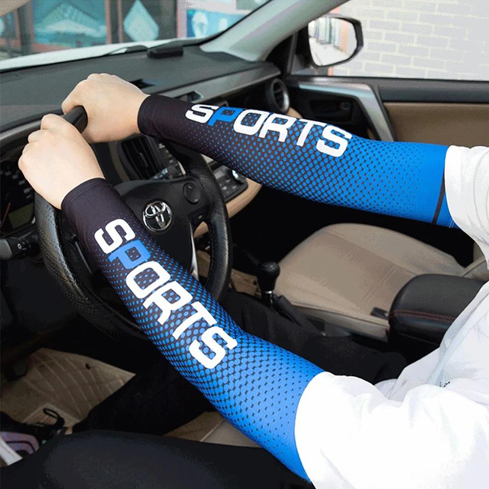 Summer Ice Sleeve Bicycle Bandana Mask Ice Silk Breathable Fishing Sun Shade Arm Sleeve Sun Protection Cycling Sleeve