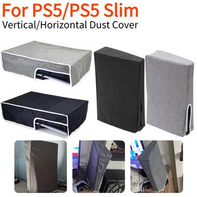 Для PS5 Slim Вертикальный/Горизонтальный Пылезащитный Чехол Защита от Царапин Водонепроницаемый Пылезащитный Чехол-Рукав для Playstation 5 Slim/PS5