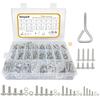 728-Piece Pan Head Machine Screw Set, Rust-Proof, Bolt and Nut Set, M6, M5, M4, M3, Phillips Head, Stainless Steel, SUS304, Machine Screws, Nuts, Wash