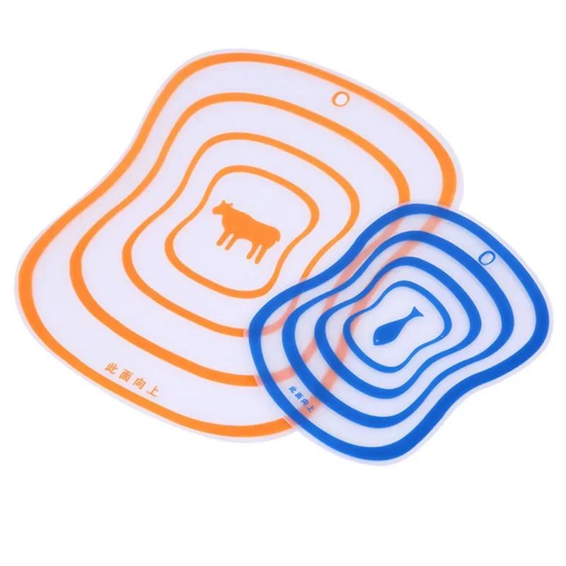 Frosted Clear Bendable Sorting Cutting Board Kitchen Cutting Board Plastic Anti-skid Kneading Panel Cutting Fruit Cutting Board