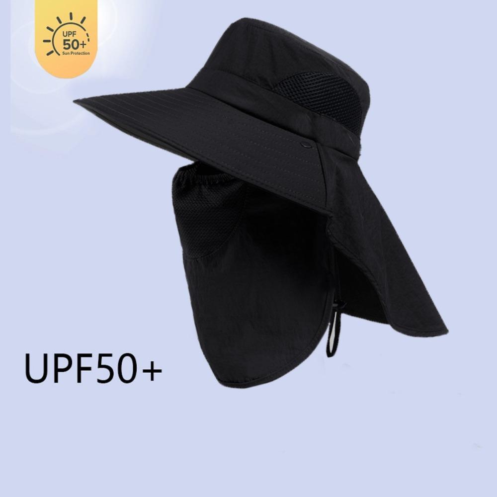 Caps Mask Set Fisherman Hat Sunscreen Sun Hat Durable Bucket Hat Outdoor