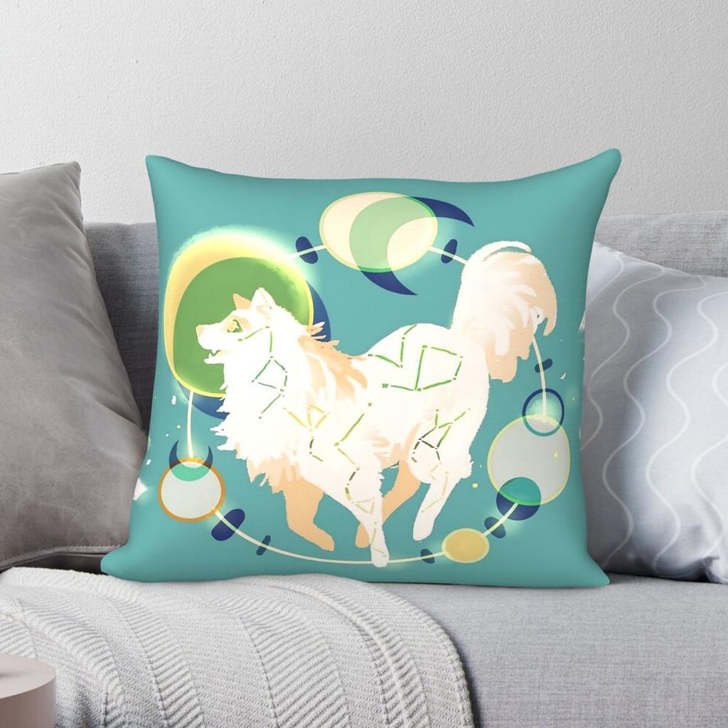 Mytho Doggos Bulgae Square Pillowcase Polyester Linen Velvet Pattern Zip Decor Throw Pillow Case Room Cushion Cover