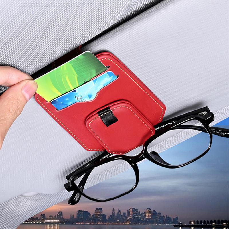 Автомобильный держатель для солнцезащитных очков, держатель-органайзер для солнцезащитного козырька автомобиля, портативный держатель для солнцезащитного козырька автомобиля, органайзер для очков