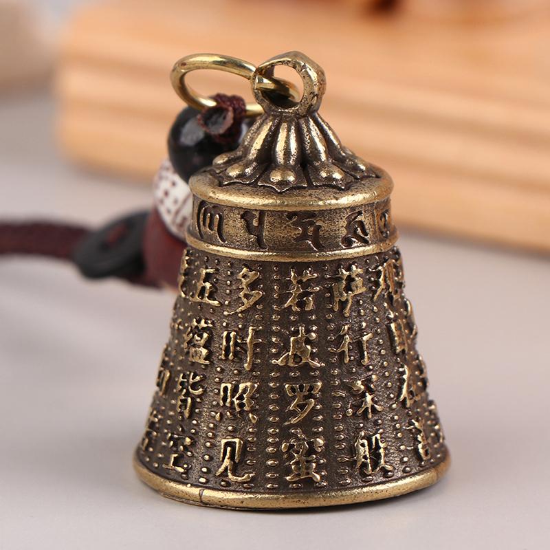 Новые винтажные латунные тибетские буддийские мантры-колокольчики брелки для ключей подвески на шнурке ручная работа веревка автомобильный брелок кольца подвесные украшения