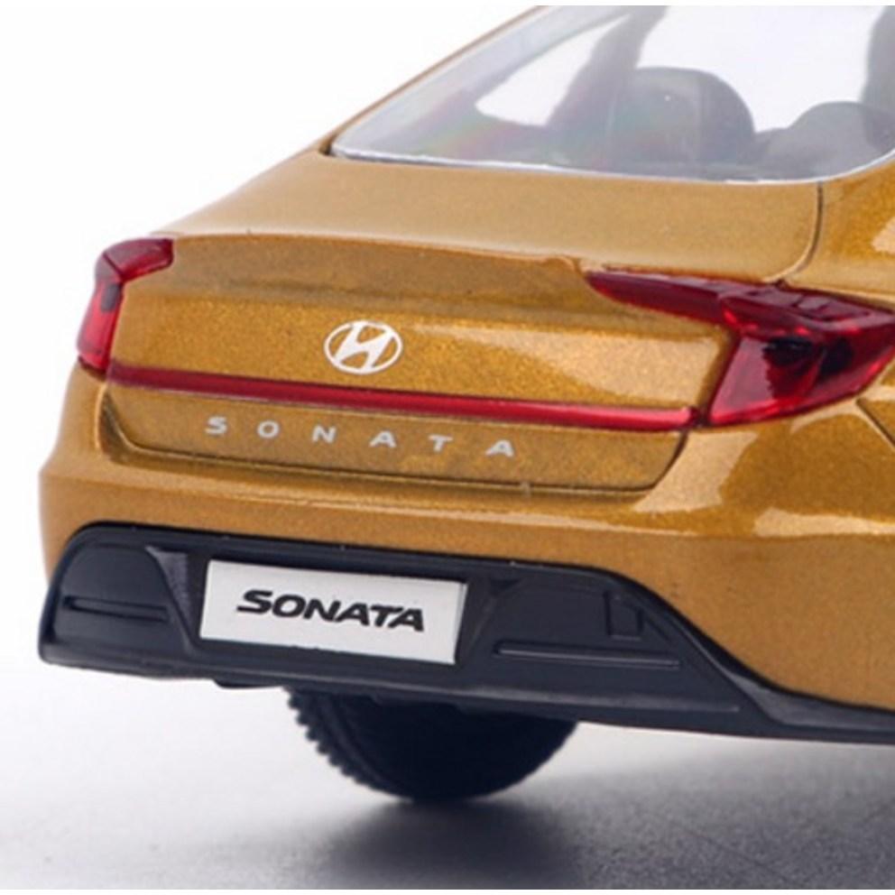 WELLY Hyundai Sonata DN8 Металлическая модель автомобиля - Золотой