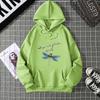 Dragonfly print Hooded Sweatshirts for Spring and Autumn 6813
