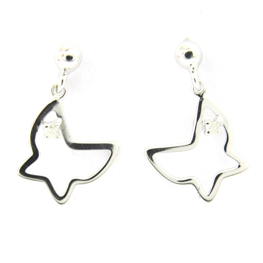 Les Trésors De Lily [G7837] - Серебряные серьги «Бабочка»