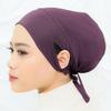 Women's Hijabs Undercap with Ear Hole Elastic Tie Hijab Islamic Under Scarf Women Hijab  Girls