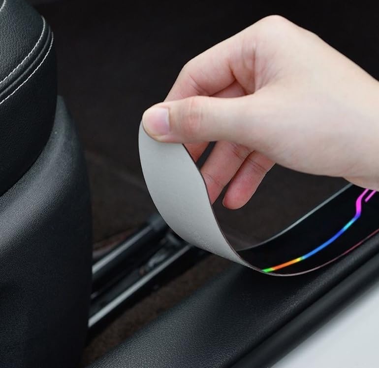 Mugen Car Door Sill Car Door Side Scuff Compatible with Mugen and All Road Car Door Front and Rear Seat Door Guard Hides Prevents Protective Easy Side