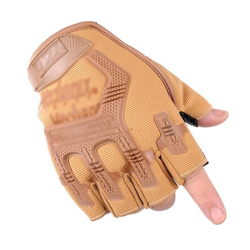 Military Half-Finger Tactical Gloves, Men Summer Outdoor Sports Fitness Cycling Fingerless Gloves