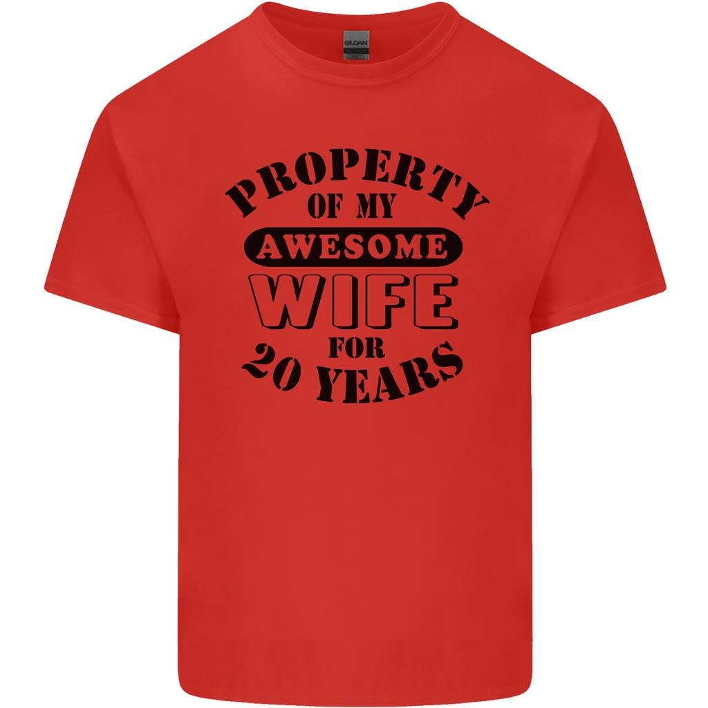 20th Wedding Anniversary 20 Year Funny Wife Unisexs Light Cotton TShirt