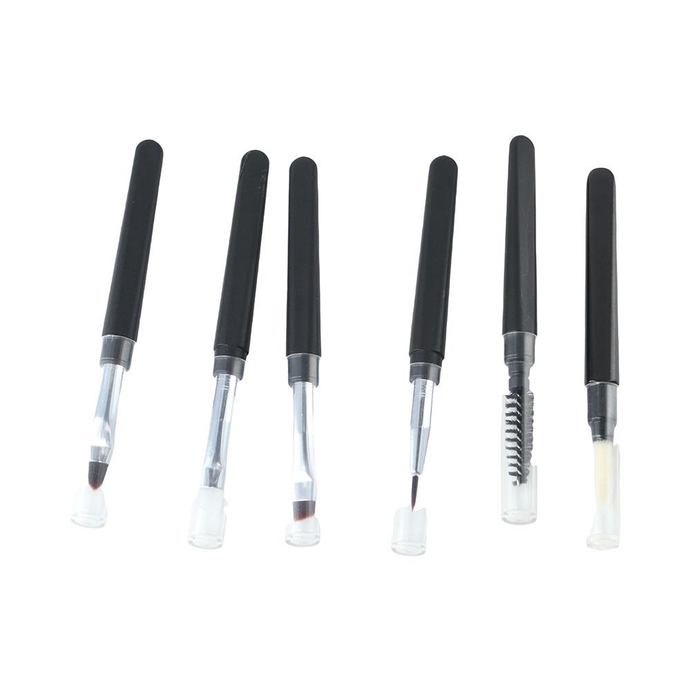 Makeup Accessories with Dust Cover Makeup Tool Lip Brush Eyeliner Brush Eyebrows Eyelashes Brush