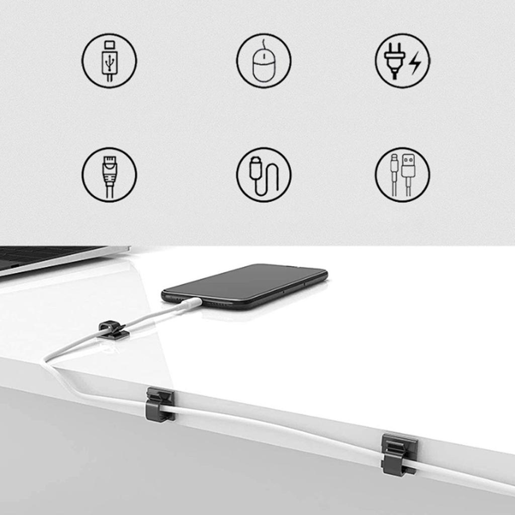 Многоразовый держатель для кабелей с сильным клеем, безопасный для детей органайзер для шнуров для стола, кухни, электроники, аккуратно организует провода