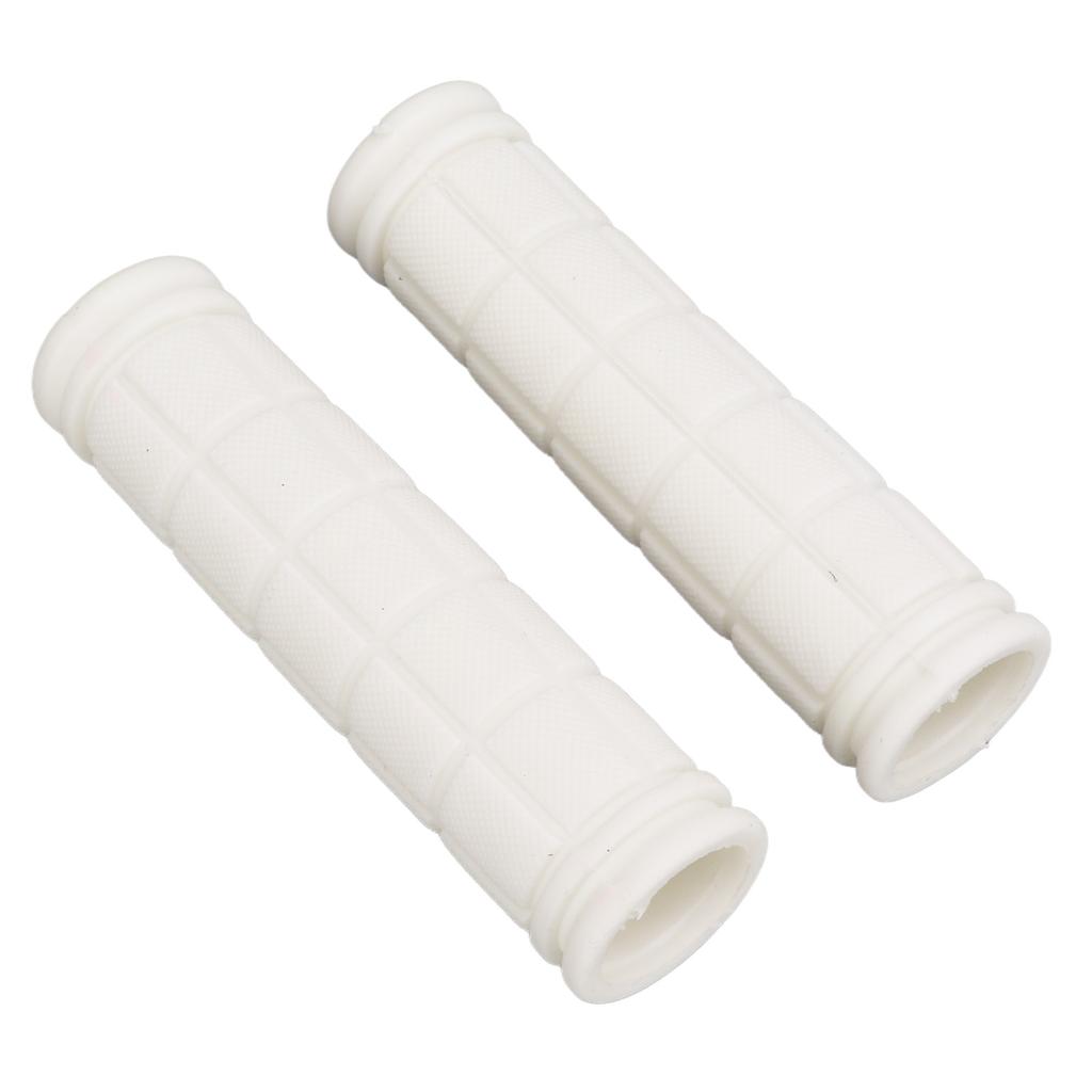 1 пара резиновых велосипедных ручек, противоскользящие ручки руля для горного, дорожного, городского велосипеда, оранжевые