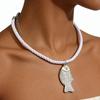 Elegant Fish Pendant Necklace Women Zinc Alloy Chain Minimalist Trendy Jewelry