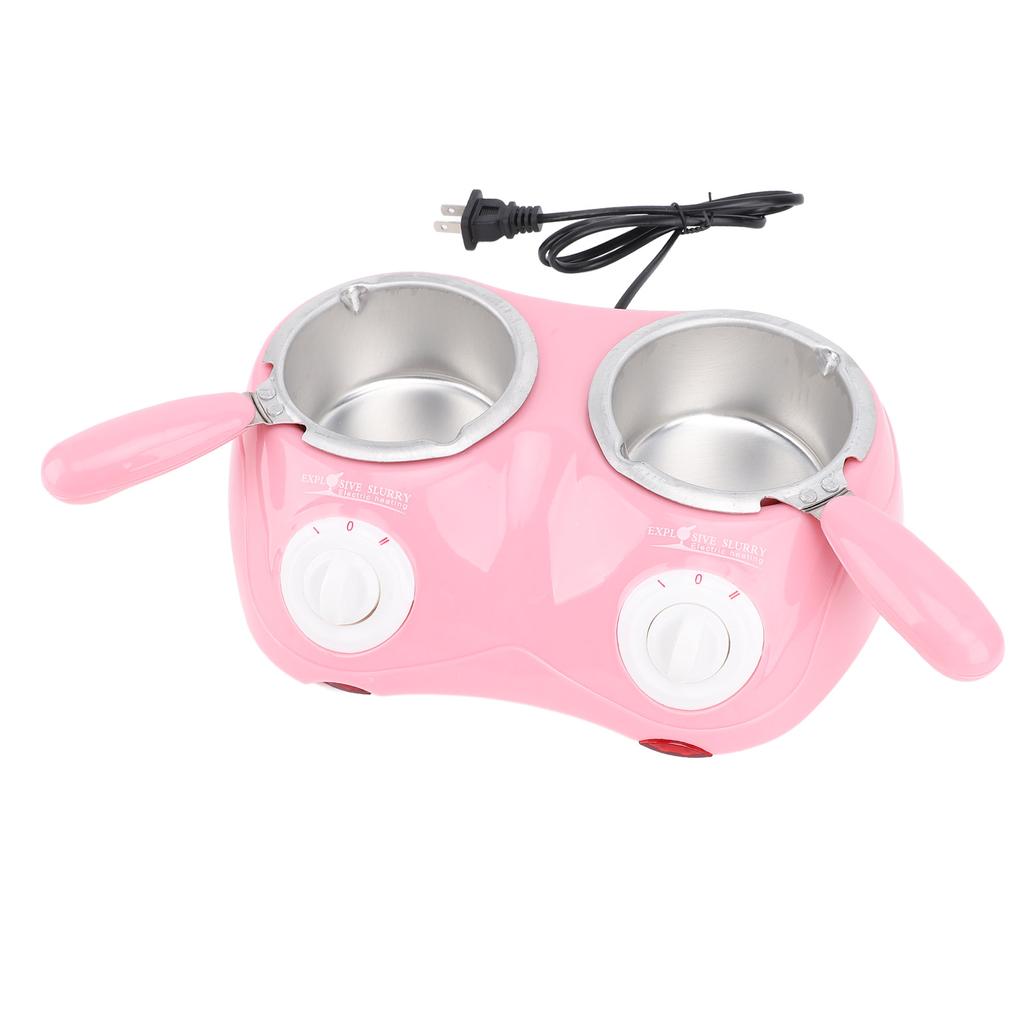 Электрический горшок для плавления шоколада с двумя горшками, позволяющий равномерно нагревать конфеты, подогреватель шоколада для