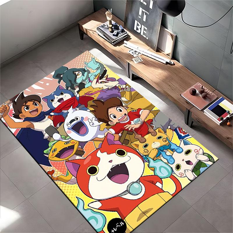 Colorful Cartoon Character Carpet suitable as a non-slip mat for the living room or bedroom sofa