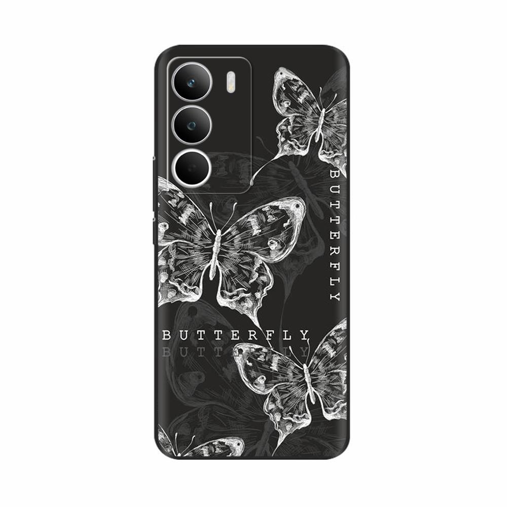 Для чехла Realme C71 RMX5303 Мягкий силиконовый милый мультяшный чехол-накладка с бабочкой Fundas для RealmeC71 C 71 Защитный корпус Coque