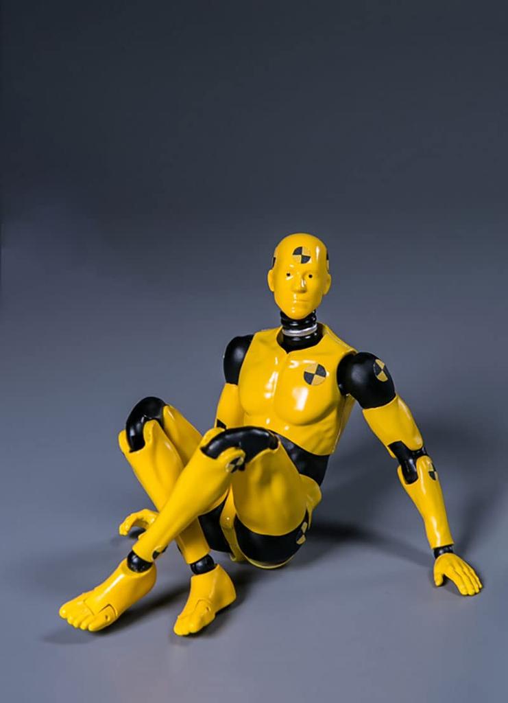 Scale Male Test Man Crash Test Dummy Action Male Figure Doll Test Dummy Action Figure Body Doll Collection 1/12 Figure, 6-Inch Toy,