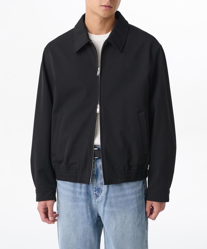 Musinsa Standard Relaxed Minimal Blouson Jacket [Black]