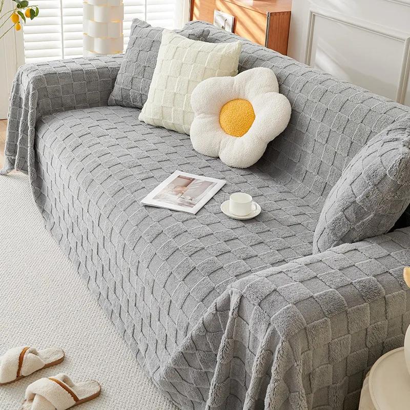 1 шт. супер теплое одеяло для дивана из овечьей шерсти, полотенце для дивана для гостиной, мягкое, теплое и удобное, универсальное украшение для дома