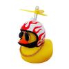 New Car Cute Wind-breaking Duck Interior Broken Wind Small Yellow Duck with Helmet  Airscrew Cycling Decoration Ornament Decor