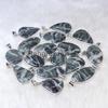 Green Buffalo Jasper Pendant Sterling Silver Pendant Mix Shape Buffalo Jasper Gemstone Pendant Bezel Pendant Necklace Handmade Jewelry Gift For Her