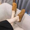 Women's Shoes 2026 New Closed Toe Women Slippers Spring Autumn Rome Solid Solft Sole Flat Casual Comfortable Office Ladies Shoes