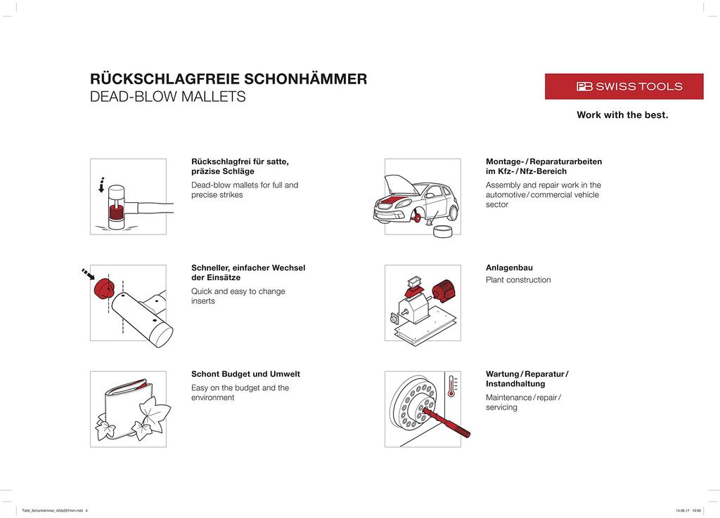 PB SWISS TOOLS PB Swiss Tools Безоткатный комбинированный молоток Безоткатный молоток 304-6 304-6