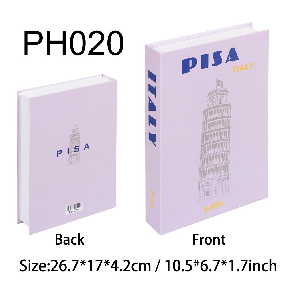 New York Paris London Series Luxury Fake Book Decoration Remote Control Storage Box Fashion Coffee Table Decoration Accessories