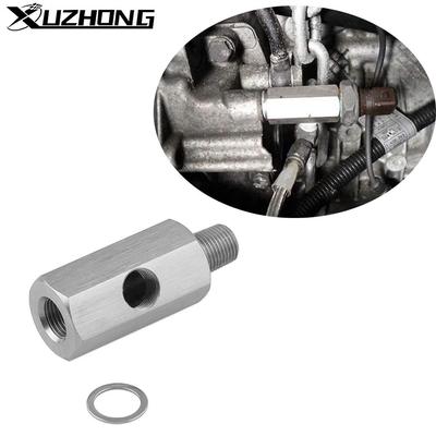 Серебряный 1/8'' NPT и M10 соединитель датчика давления масла из нержавеющей стали для тройника NPT адаптер для турбонагнетателей