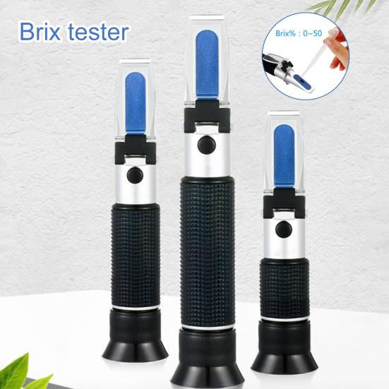 0-50% профессиональный рефрактометр для меда, высокая точность, функция калибровки, удобная ручка, измеритель концентрации молока