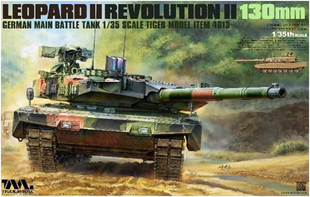 Модель танка Tiger Leopard 2 Revolution 2 130 мм пушка Пластиковая модель TML4613 1/35