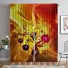 Элегантные шторы для комнаты для камеры Наруто, украшения на Хэллоуин, шторы от комаров, 2 шт., затемняющие шторы, перегородки