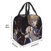 Anime HXH Hunter X Hunter Kurapika Insulated Lunch Bag for Kids School Cooler Thermal Food Box Tote Lunch Boxes Container