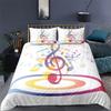 Музыкальные ноты Doona Quilt Пододеяльник Комплект одинарного/двухместного/королевского/королевского размера постельного белья