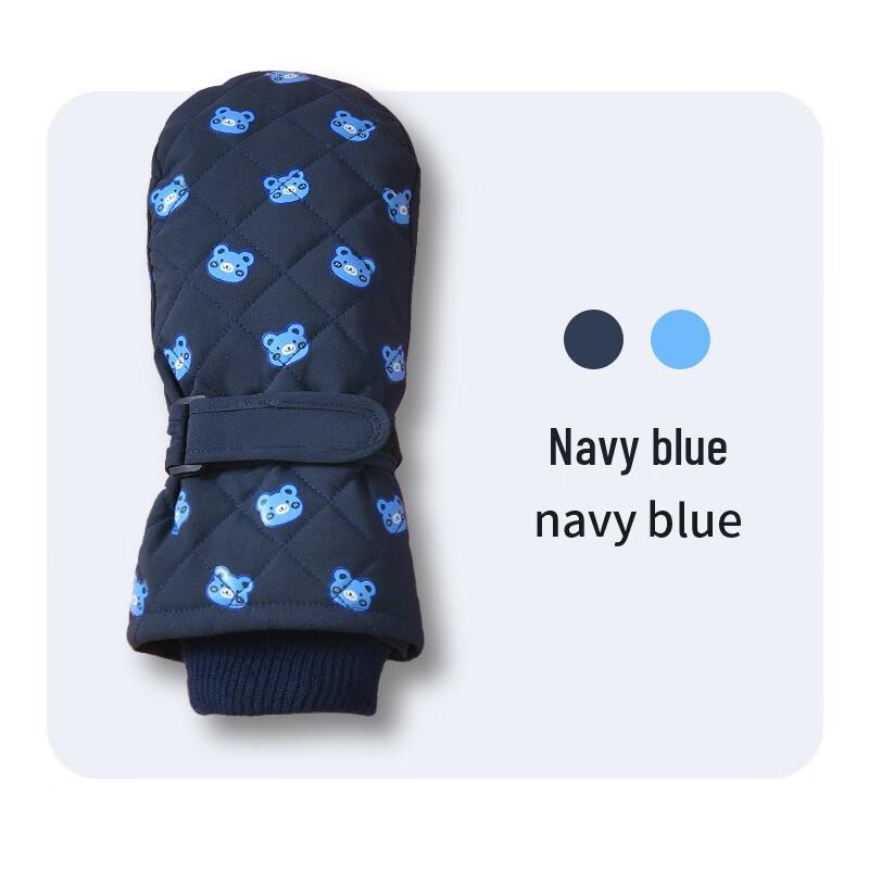 Детские плюшевые водонепроницаемые зимние лыжные перчатки