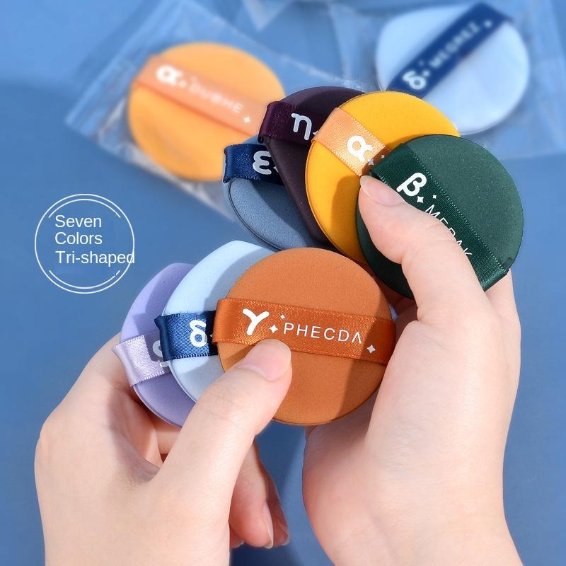 7pcs/boxPowder Puff Air Cushion Makeup Powder Puff Sponge, Used for Facial and Body Makeup, with Storage Box Makeup Powder Puff