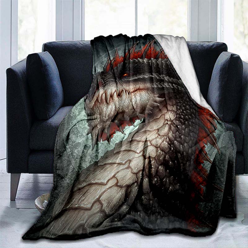 Пледы с тигром и драконом для дивана, дивана, походные одеяла, фланелевые одеяла с восточным драконом, покрывало для детей и взрослых